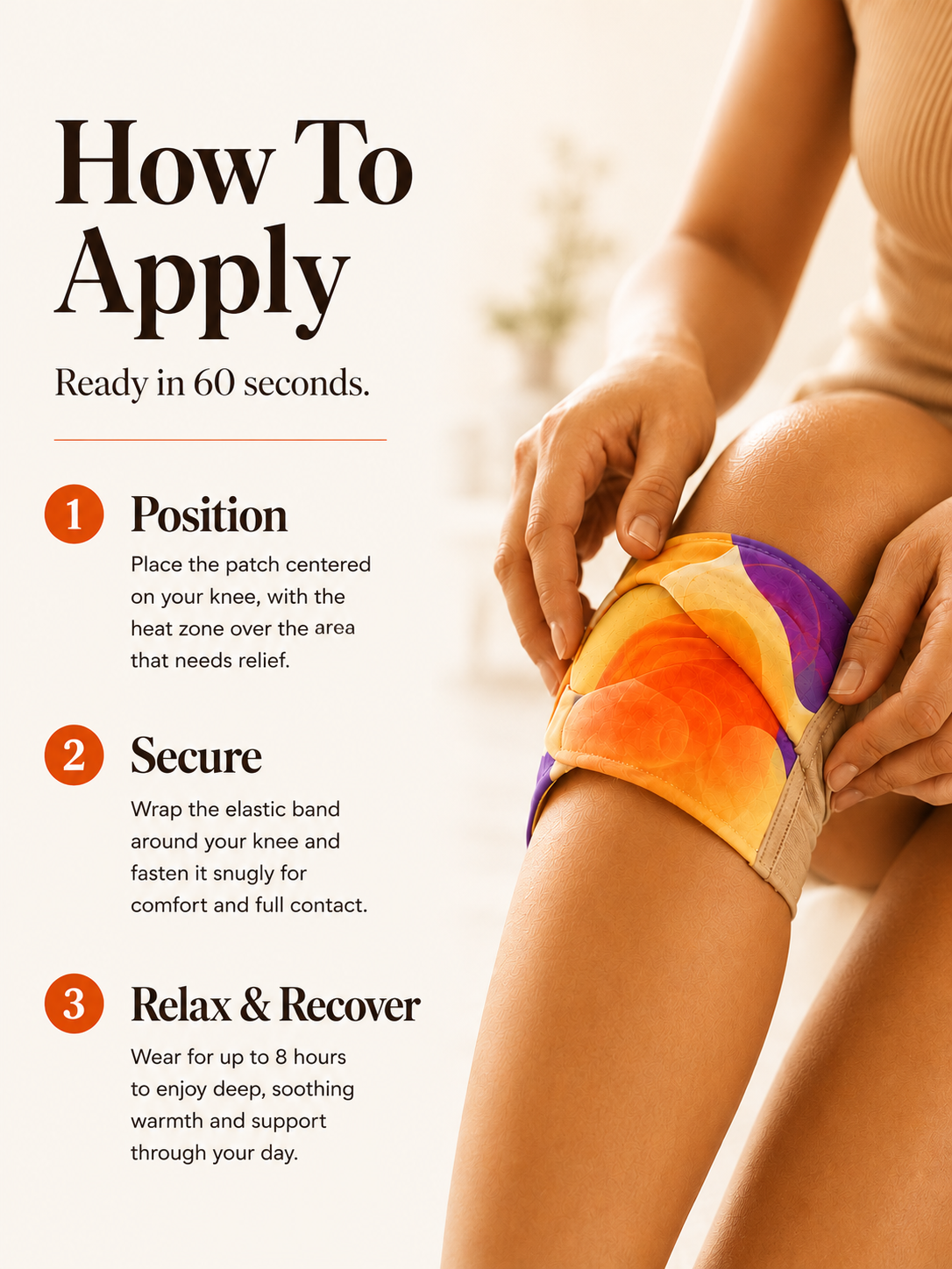 Knee Relief Hot Patch
